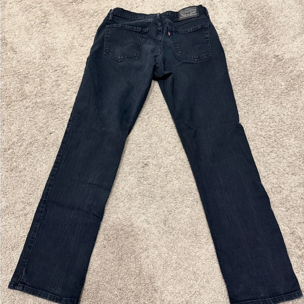 LEVIs Men’s Black Straight-Leg Jeans